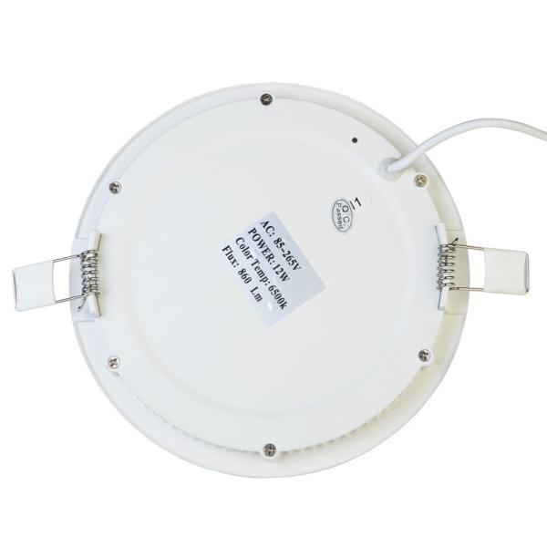 Indoor Led Flat Panel Ceiling Lights 12Watt Embedded Cold White 50 / 60Hz
