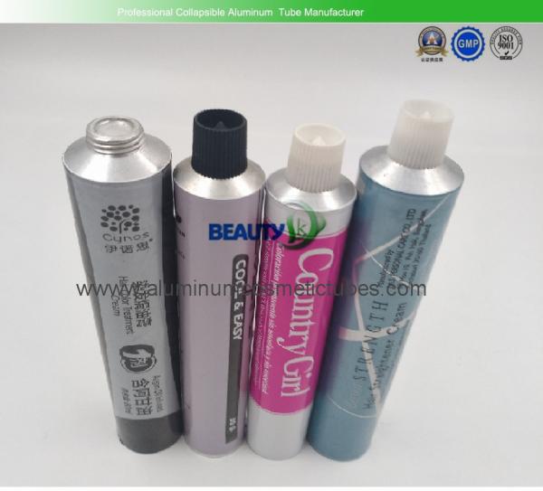 Soft Empty Aluminum Cosmetic Tubes 60ml Custom Logo For Toothpaste / Hair Color Cream