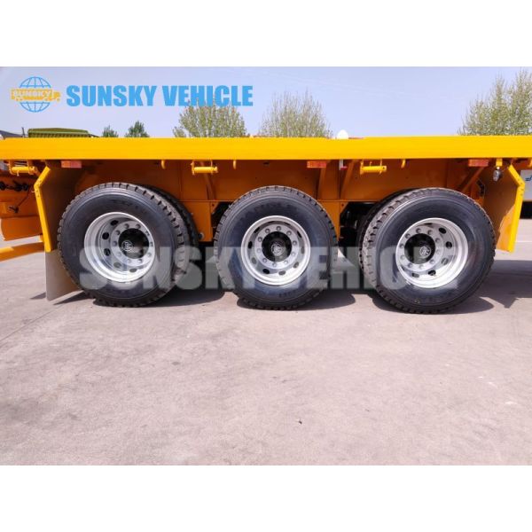 Flat Deck Trailer 40 Foot Flatbed Trailer 40ft Container Flat Bed Trailer