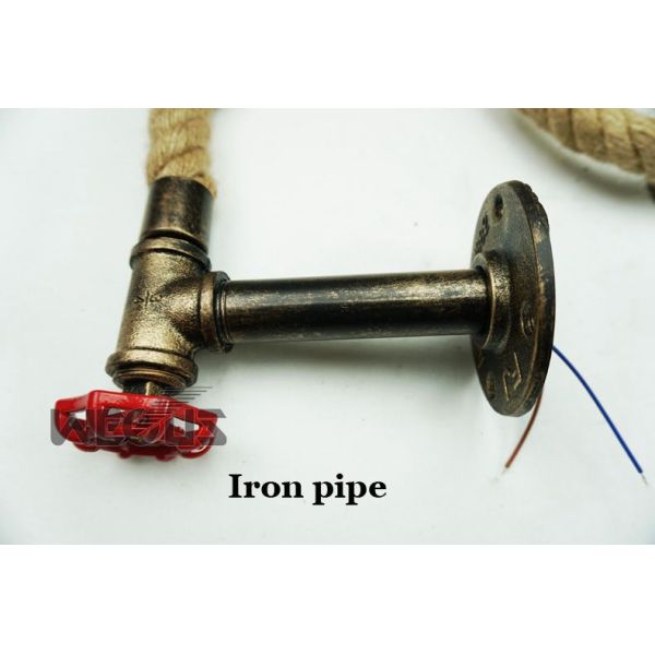 Loft Industry Rope wind wall lamp Edison light fixture e27 wall light （WH-VR-48）