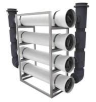 Alojamento de filtro do cartucho da membrana do RO PrefiltrationFiberglass da dessanilização de SWRO para a dessanilização da água do mar
