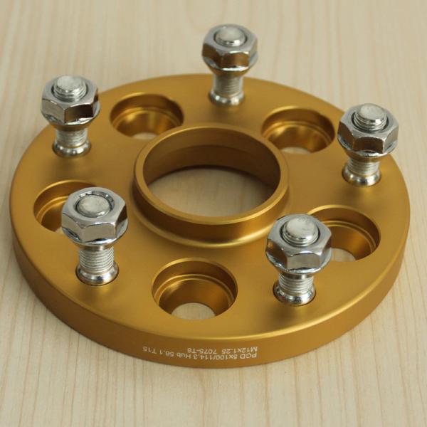 15mm Forged Aluminum Billet 5x108 To 5x114.3 Wheel Adapter For Ford Focus ST & RS