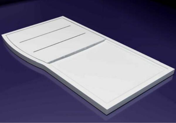 Non Porous Non Slip Rectangular Shower Tray Easy To Install And Clean