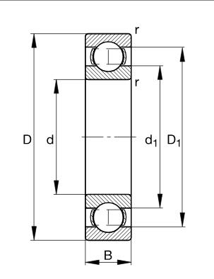 YDPB 61852M deep groove ball bearing260x320x28mm brass cage textile bearings China supplier luoyang bearing