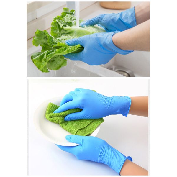 Thickening Disposable Nitrile Glove Friction Resistance XL Nitrile Exam Gloves Latex Free