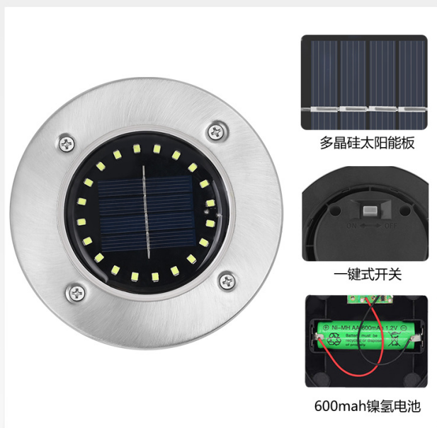 Garden Yard Decorative Solar Flood Lights with IP-65 LED Light Source and Solar Power