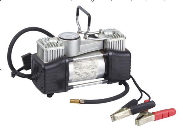 Precise Universal Car Accessories Double Cylinder Portable Air Compressor For Car