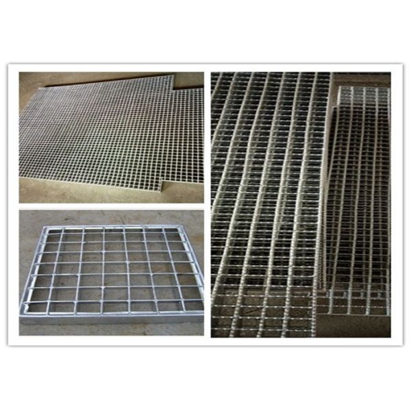 Anti galvanizada caliente de la rejilla de rejilla de acero bloqueada del metal de la presión del piso - resbalando