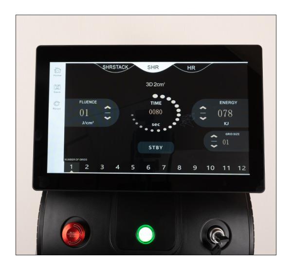 Adjustable Energy Diode Laser Hair Removal Machine Logo Customized Logo Crystal Temperature -20-5°C