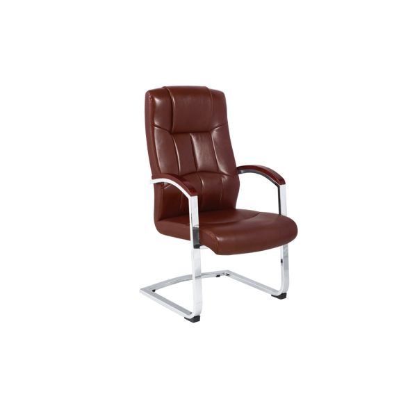 Padded Leather Ergonomic 1050 MM Office Staff Chairs