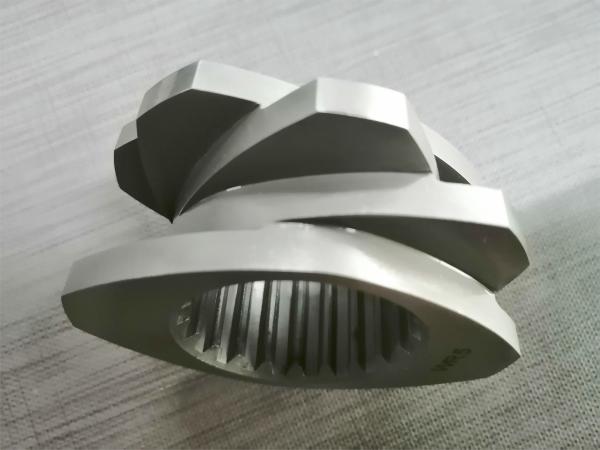 High Wear resistance Twin Screw Extruder Screw Components With Vacuum Quenching Treatment Single Flight Shovel Segments