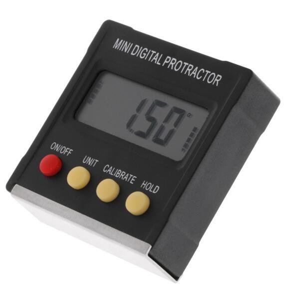 4x90 Degree Electronic Box Gauge Level Inclinometer Magnetic Base Measuring Tool