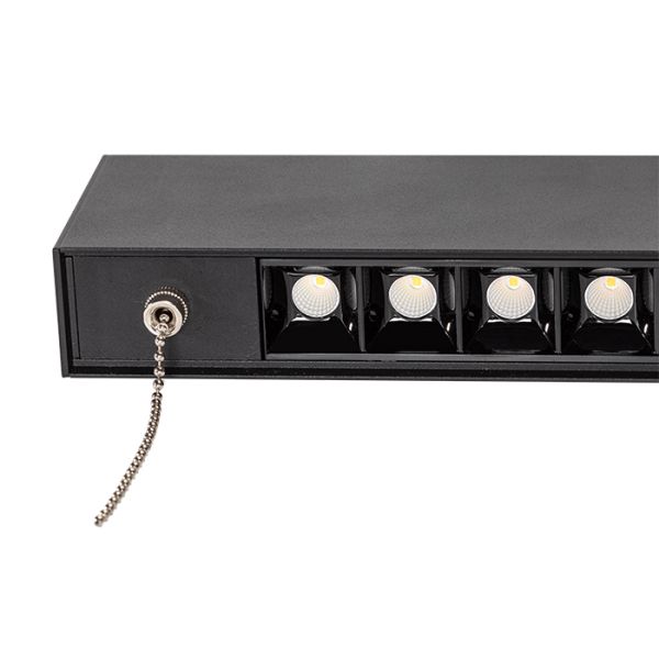 CRI приведенный 82 SMD3030 потолочного освещения IP30 переключателя цепи тяги линейный умный