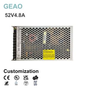 52V 4.8A Modus conmutado Fuente de alimentación para escritorio eléctrico Bose Soundlink Advertising Machine Detector de humo