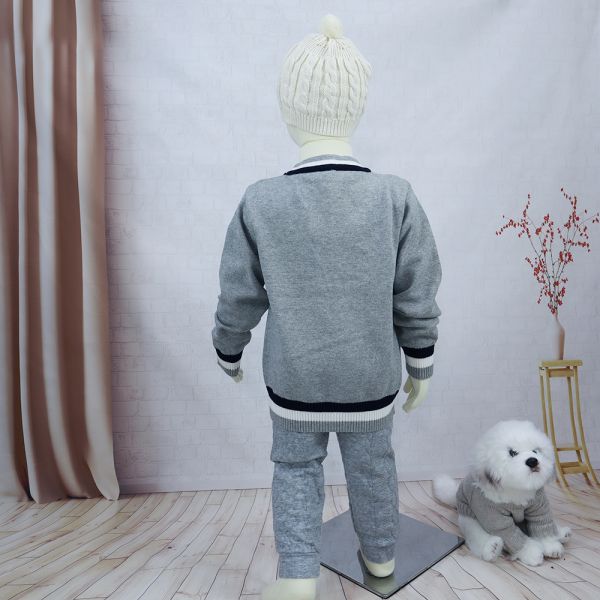 In stock wholesale baby sweater long sleeve jersey knitted toddler baby sweater cardigan