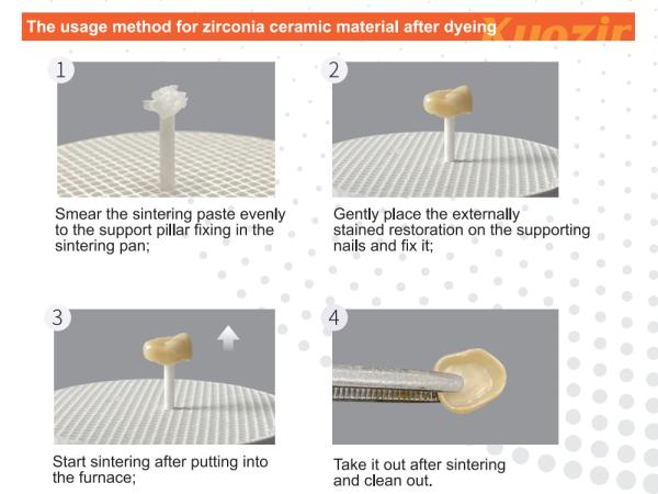 Dental Firing Paste Restorative Sintered Retention For Placing Porcelain Teeth