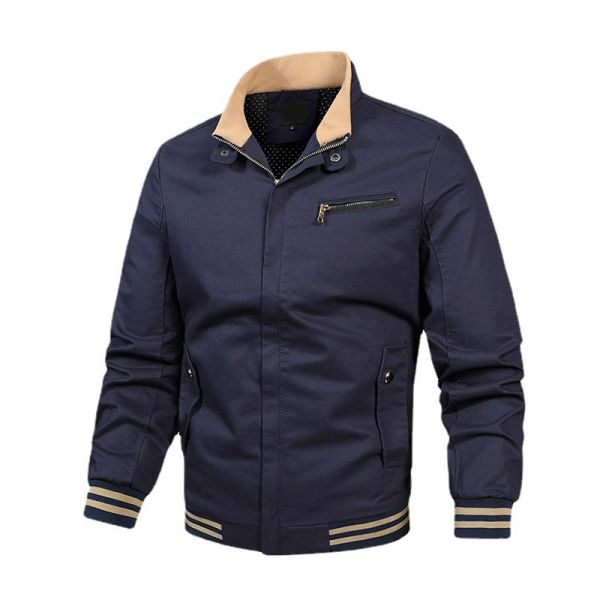 OEM фабрики изготовителя изготовленная на заказ логотипа Windbreaker ткани осени куртка хлопка ультра для людей