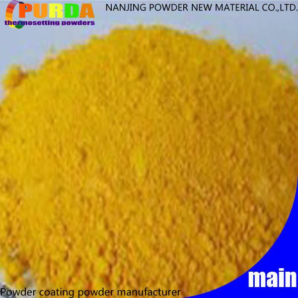 Polyester Gold Powder Coat Electrostatic Gun Spray Exceptional Protective Properties