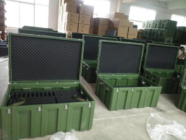 Anti Fall 850mm Military Box Rotational Moulding Military Case Green