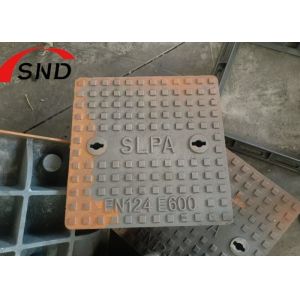 Decorative High Toughness Spray Paint Ductile Iron Manhole Cover Square Class E600 D400