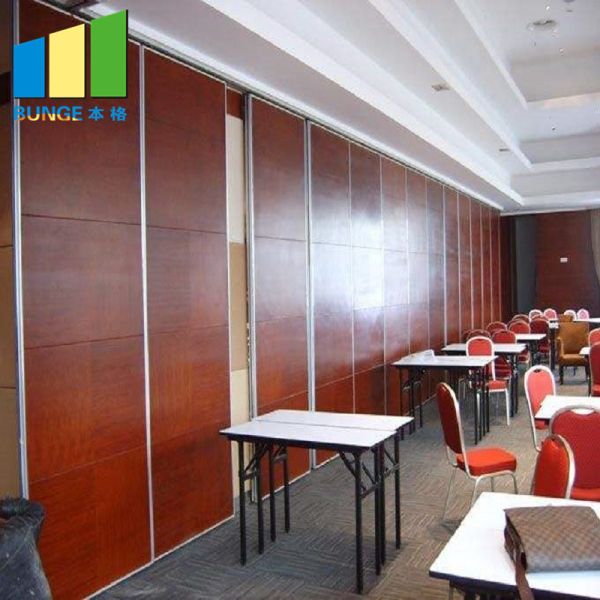 Acoustic Movable Walls Ceiling Hung Soundproofing Sliding Folding Partitions For Ballroom