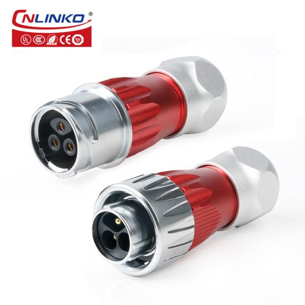 M24 Electrical 3 Pin Industrial Waterproof Power Connector IP68 Waterproof Connector