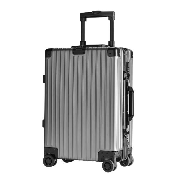 Modern Travel Companion TSA Lock and 360° Spinner Wheels on Lightweight Aluminum Frame Rolling Luggage for Holiday Trips