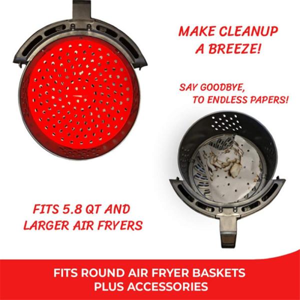 Heat Resistant Non Stick Silicone Air Fryer Basket