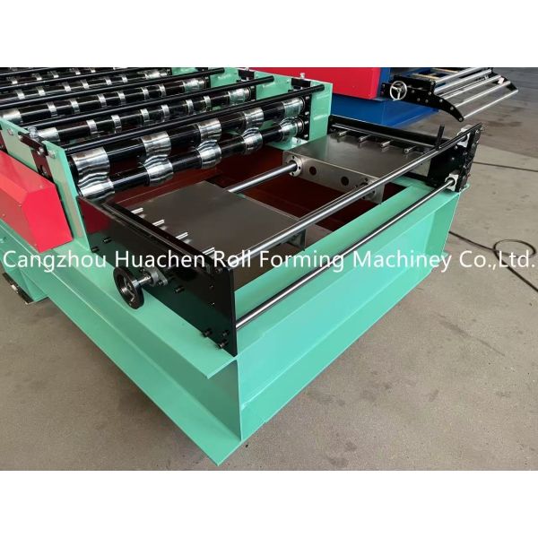 Galvanized Roofing Sheet Roll Forming Machine with 15m/min Speed, 45# Steel Quenching and Plating Rollers, and 380V 50Hz 3Phases Power