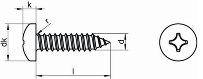M3.5 Carbon Steel Round Head Vesa Screws Machine for Plastic Fasteners