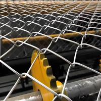 5 mm de clôture de sécurité revêtue de poudre Blue Roll Chain Link Diamond Mesh