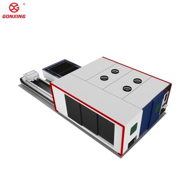 SMC-Japan N2 Control Valve 6500 KG Weight Full Covered Fiber Laser Cutting Machine GXLaser 3015 for and Accurate Cutting