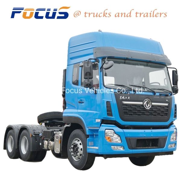 Ratio 2.71 Good Dongfeng 6 Wheels 10 Wheelers Tractor Head Tractor Tow Truck for Ghana