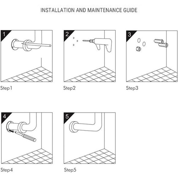 Anti Skid Non Slip Stainless Steel Grab Bar For Hospitals Nursing Homes OEM