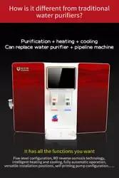 カウンタップまたは壁に設置された温冷水分流機 携帯用デスクトップ型RO逆オスモス水浄機
