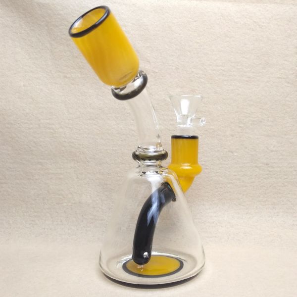 Small Cute Glass Water Piece Tobacco Glass Bongs / Party Bong With 14mm Male