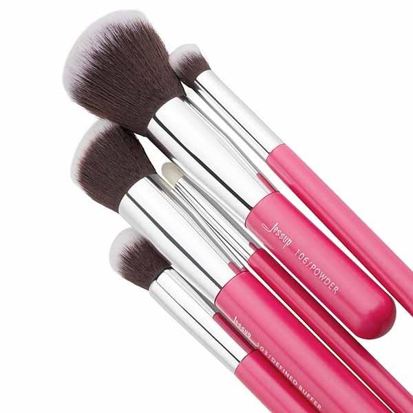 Metal Ferrule 14.2cm 17.5cm Pro Makeup Brushes Set for sensitive skin