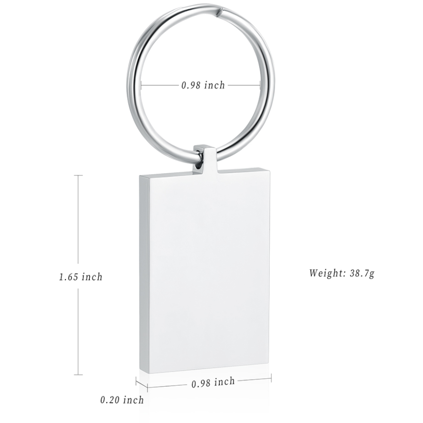 8 Year's Experience Blank Mini Cremation Urn Key Chains Souvenir Keychain for Women's