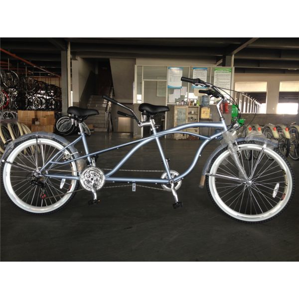 OEM 26 Inch Adults Tandem Beach Cruiser Bike with 1.8m Length and 300kg Load Capacity