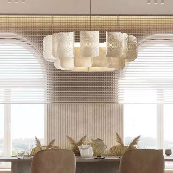 Нордический современный простой белый творческий акриловый свет СИД привесной для спальни живущей комнаты