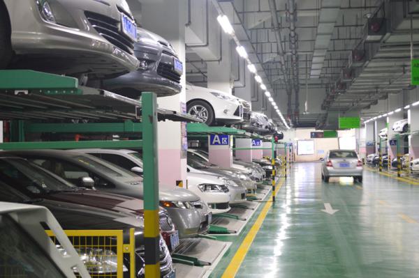 Back Cantilever Puzzle Parking System Double Deck 2 Level Parking Lifts