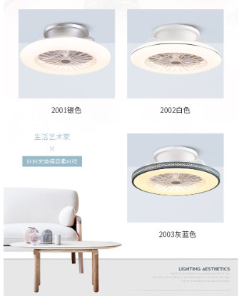 3-Speed Smart White Black Gold ABS Ceiling Fan with Illuminations