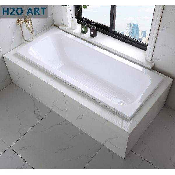 Whirlpool/Massage Bathtubs Simple Drop in Handle Acrylic Bathtub for South Africa Built