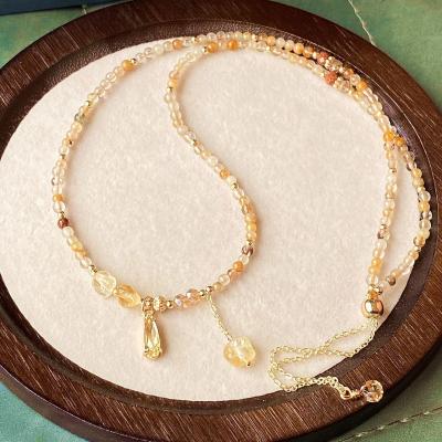 40cm 16in Crystal Jewelry  Wearable Chain Elegant Natural Crystal