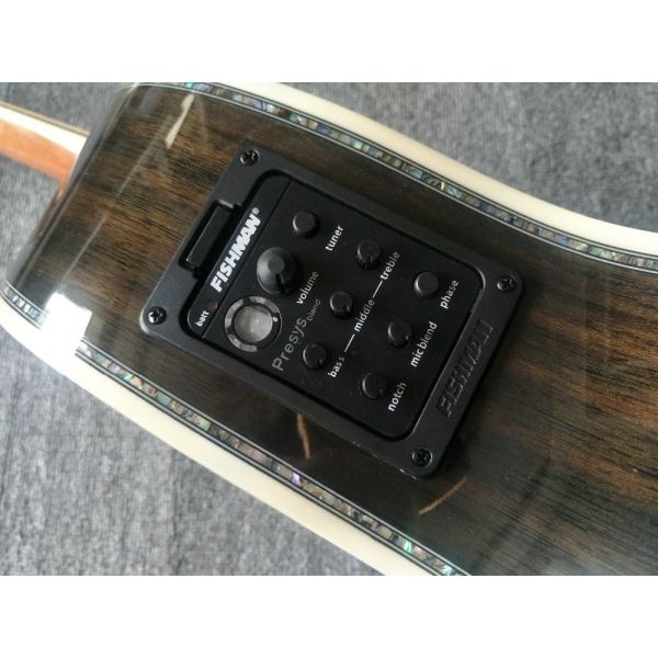 39 inches ooo45s Acoustic Guitar Top AAA Solid Red Cedar Abalone Binding Body With Fishman Pickups Rosewood fingerboard