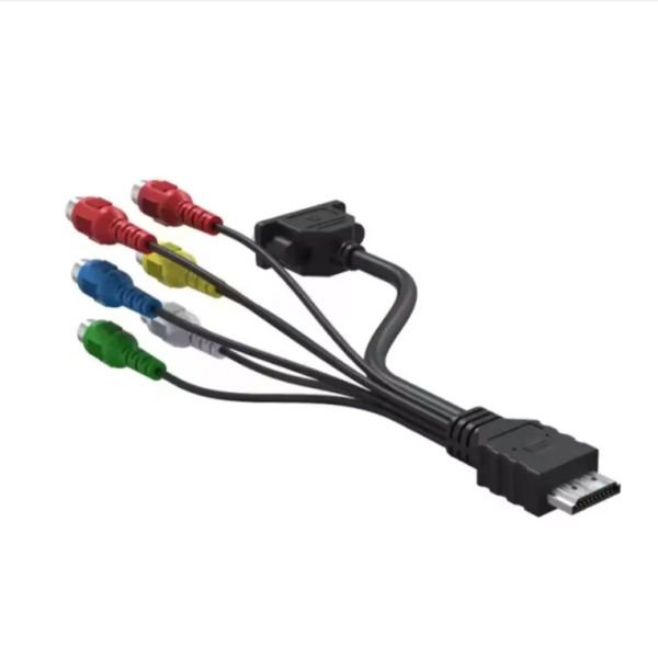 Wholesale Factory 0.5 1.5 M 1080 P Component HD Audio Video HDMI Male To 3 RCA AV Cable For HDTV Set-Top Box TV Computer Laptop