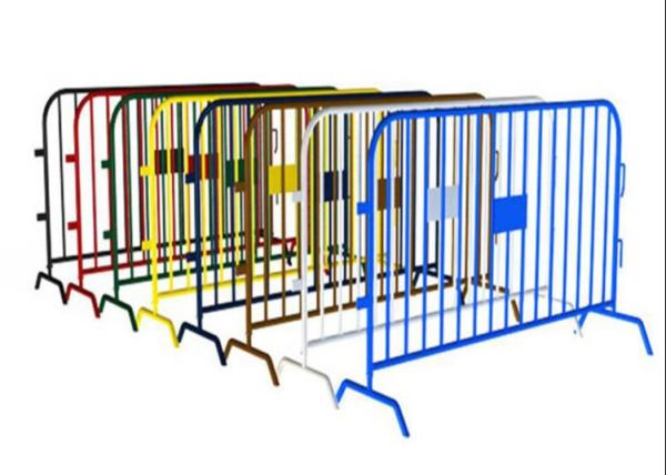 Cerca provisória de aço galvanizada White Color das barreiras do controle de multidão