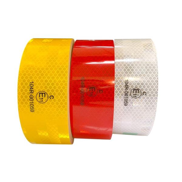 Conspicuity PET White Yellow Red Vehicle Truck ECE Reflective Tape