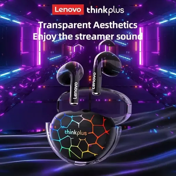 Lenovo LP80PRO Game Wireless Earbuds RGB Bluetooth Sports Headphones