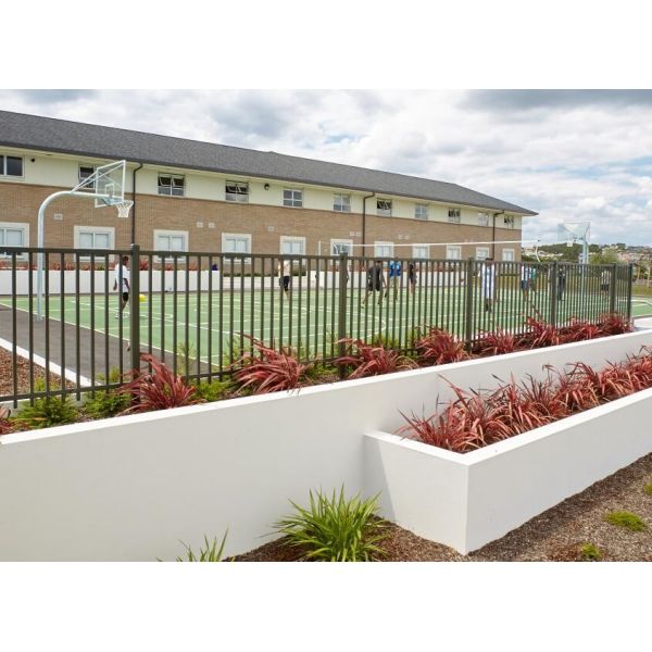 Durable Flat Top Metal Tubular Fencing Lightweight Pool 1.2m Tall